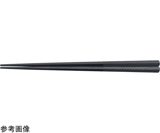 福井クラフト PBT21cm チェック五角箸 黒OM 90032602 1個（ご注文単位1個）【直送品】