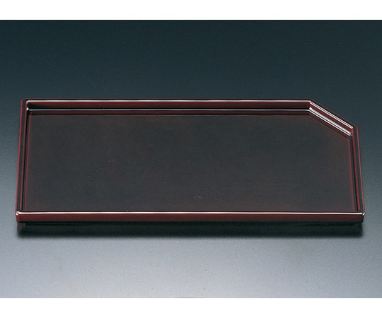 福井クラフト ABS隅切長手皿 溜 22000630 1個（ご注文単位1個）【直送品】