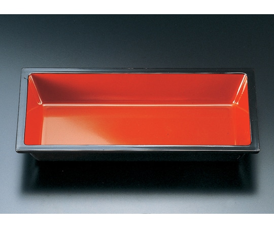 福井クラフト ABS長手角鉢 朱天黒 22000640 1個（ご注文単位1個）【直送品】