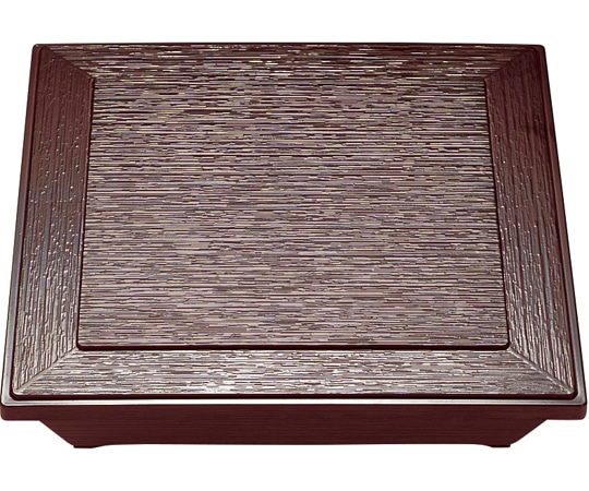 福井クラフト 超耐7.5寸 ダイヤ松花堂(蓋親)新溜 21002970 1個（ご注文単位1個）【直送品】