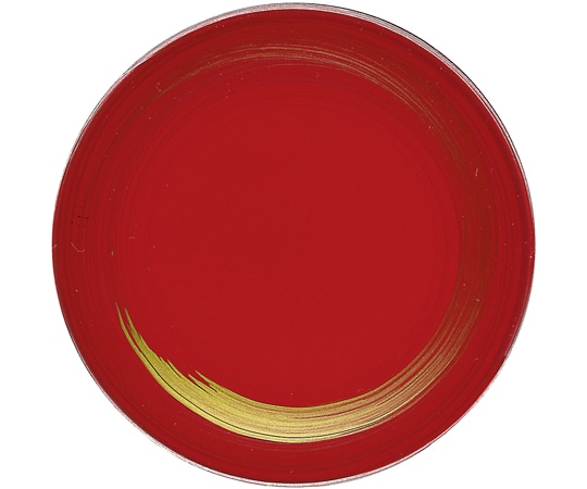 福井クラフト A150寿司皿 赤 一筆 12042440 1個（ご注文単位1個）【直送品】