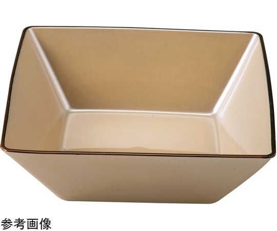 福井クラフト 4.2寸 正角折紙鉢 パールシルバー天べっ甲 51272115 1個（ご注文単位1個）【直送品】