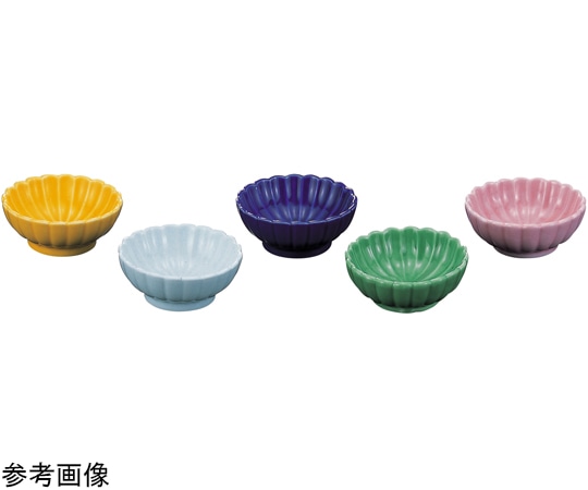 福井クラフト 陶)菊鉢(中)瑠璃 89770020 1個(ご注文単位1個)【直送品】
