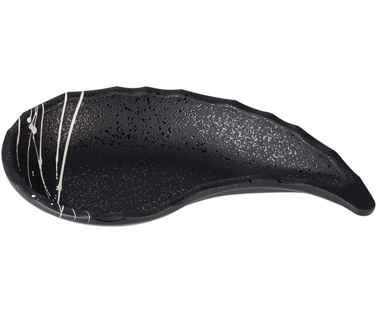 福井クラフト ABSともえ鉢 黒タタキ白乱糸(裏黒) 50023985 1個（ご注文単位1個）【直送品】