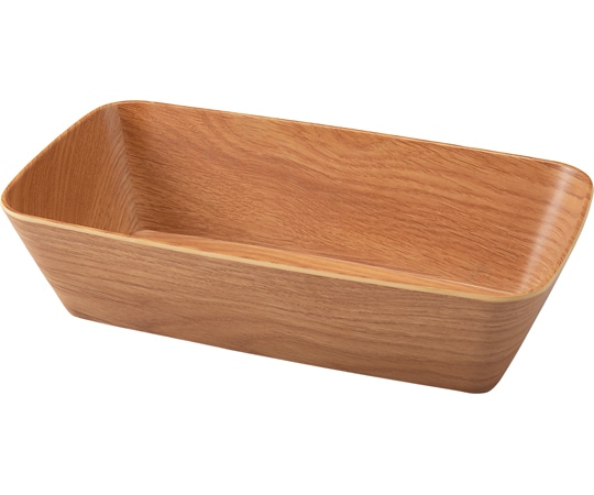 福井クラフト バケットボックス長角(中)ナチュラル325×176×H83 80304490 1個（ご注文単位1個）【直送品】