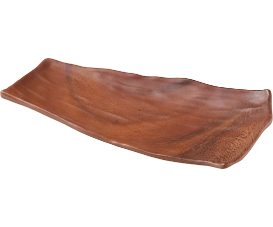福井クラフト イカダ盛皿 ウォールナット 83360950 1個（ご注文単位1個）【直送品】