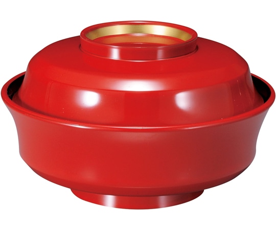 福井クラフト 耐熱5寸 天竜寺椀 朱高台内金 内黒 31007000 1個（ご注文単位1個）【直送品】