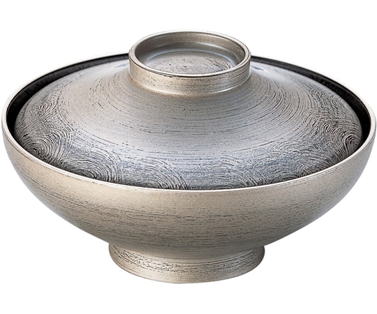 福井クラフト 平富士煮物椀 銀彩 35000430 1個（ご注文単位1個）【直送品】