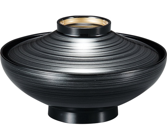 福井クラフト 平富士煮物椀 銀渦ライン高台内金 37002140 1個（ご注文単位1個）【直送品】