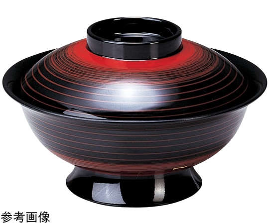 福井クラフト 6寸 聖龍椀(低足)朱カスミ 12025680 1個（ご注文単位1個）【直送品】