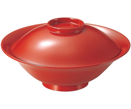 福井クラフト 5.3寸 笠富士煮物椀 総朱 31000050 1個（ご注文単位1個）【直送品】