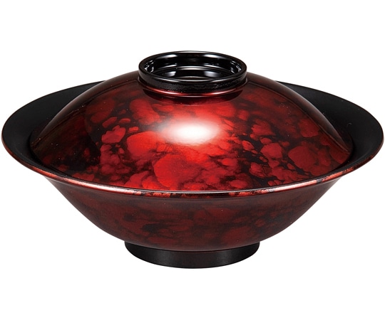 福井クラフト 5.3寸 笠富士煮物椀 ワイン刷毛八雲 内黒 30045160 1個（ご注文単位1個）【直送品】