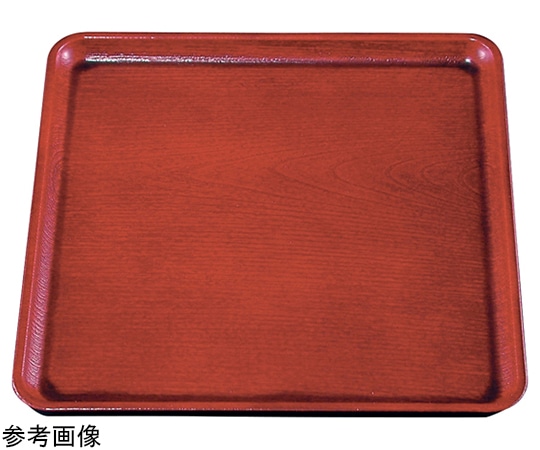 福井クラフト 9寸 布目角盆 溜普賢塗弱SL 15151120 1個（ご注文単位1個）【直送品】