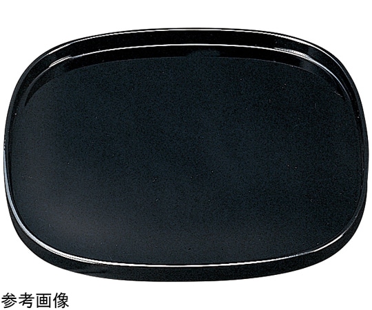 福井クラフト 尺2 くつわ盆 黒SL 15232610 1個（ご注文単位1個）【直送品】