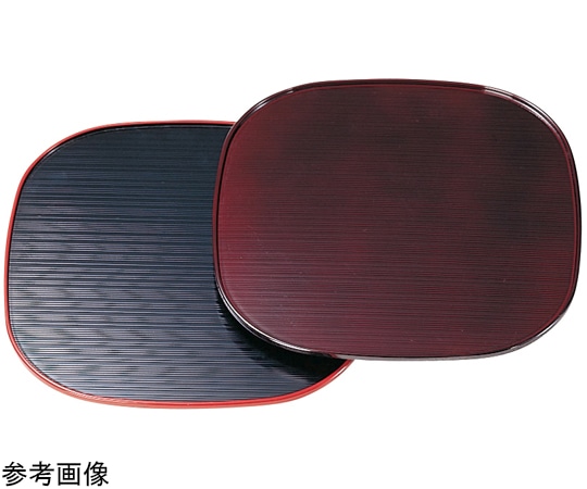 福井クラフト 9寸 乱引くつわ盆 黒渕天朱 15000430 1個（ご注文単位1個）【直送品】