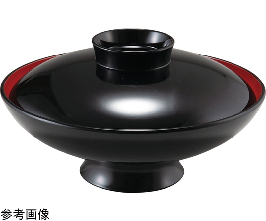 福井クラフト 6寸 小槌椀 黒内朱 33710980 1個（ご注文単位1個）【直送品】