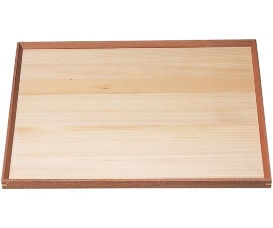 福井クラフト 木)尺3 組手白木長角盆 クリヤー仕上 50407510 1個（ご注文単位1個）【直送品】