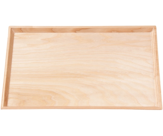 福井クラフト 木)尺3 富士型長角盆 白木クリアー仕上 17311950 1個（ご注文単位1個）【直送品】