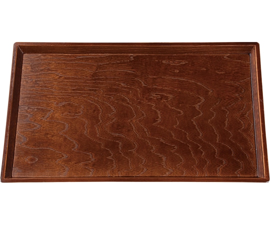 福井クラフト 木)尺3 富士型長角盆 ブラウン 17311970 1個（ご注文単位1個）【直送品】