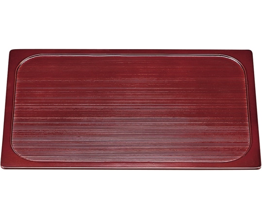 福井クラフト 木)雪才型内千筋盆 溜 16914180 1個（ご注文単位1個）【直送品】