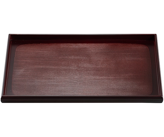 福井クラフト 尺3 布貼長角盆 溜塗 11015490 1個（ご注文単位1個）【直送品】