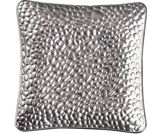 福井クラフト メタルコースター 角打目 シルバー 80602820 1個（ご注文単位1個）【直送品】