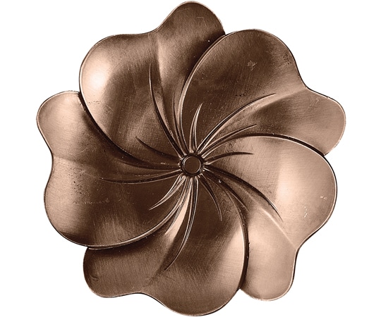 福井クラフト メタルコースター フラワー ブロンズ 80602860 1個（ご注文単位1個）【直送品】