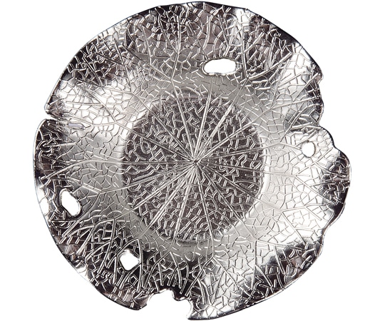 福井クラフト メタルコースター 枯れ葉 シルバー 80602970 1個（ご注文単位1個）【直送品】