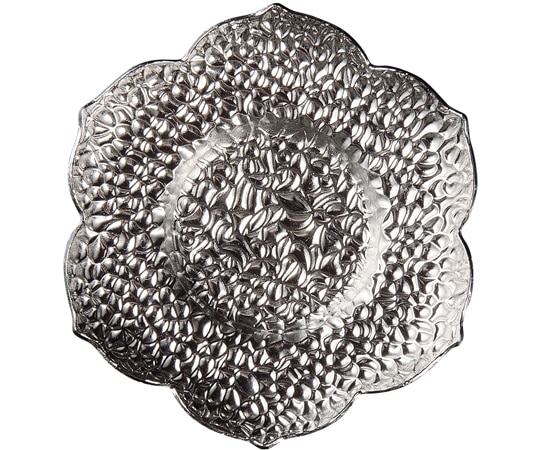 福井クラフト メタルコースター 梅花シルバー 80602930 1個（ご注文単位1個）【直送品】