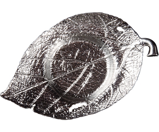 福井クラフト メタルコースター 木の葉シルバー 80602950 1個（ご注文単位1個）【直送品】