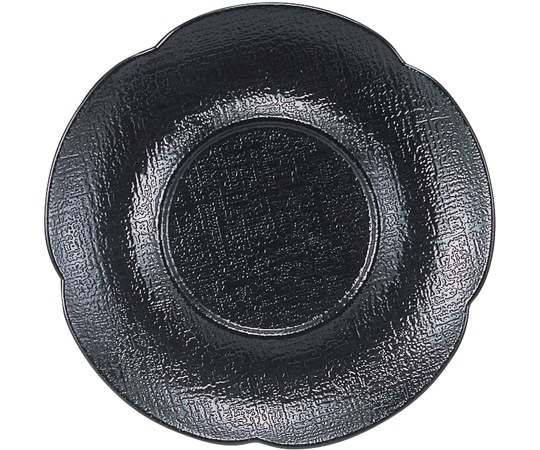 福井クラフト 花型布目茶碗蒸台 黒 43010060 1個（ご注文単位1個）【直送品】