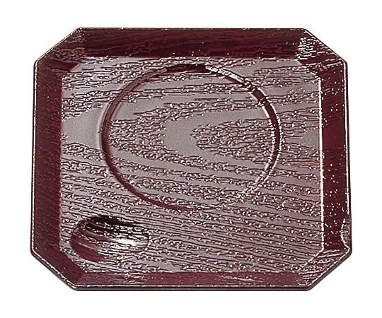 福井クラフト 隅切茶碗蒸台 新溜木目 43010040 1個（ご注文単位1個）【直送品】