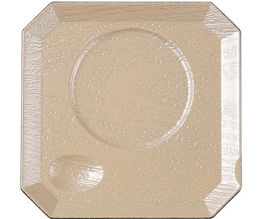 福井クラフト 隅切茶碗蒸し台 銀透き/裏黒塗 80604160 1個（ご注文単位1個）【直送品】