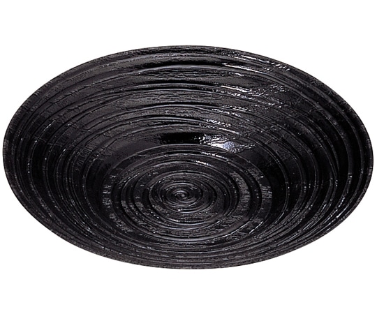 福井クラフト 3.6寸 宴乱筋茶托 黒 75000170 1個（ご注文単位1個）【直送品】