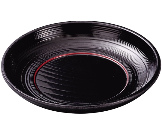 福井クラフト 3.6寸 日の出茶托 黒内朱ライン 81016280 1個（ご注文単位1個）【直送品】