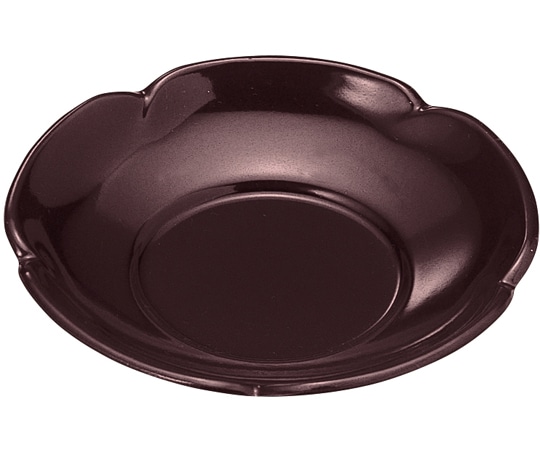 福井クラフト 3.6寸 梅無地茶托 溜(全面塗) 75000250 1個（ご注文単位1個）【直送品】