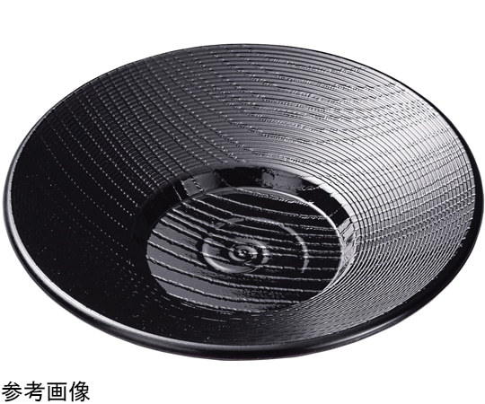 福井クラフト 3.8寸 千筋木目渦茶托 黒 81015300 1個（ご注文単位1個）【直送品】