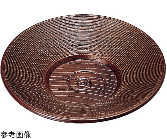 福井クラフト 3.8寸 千筋木目渦茶托 ケヤキ塗 82154510 1個（ご注文単位1個）【直送品】