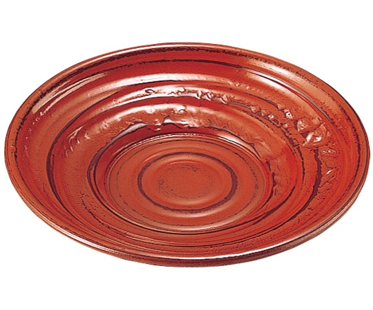 福井クラフト 4寸 象谷茶托 うず根来(全面塗) 82013250 1個（ご注文単位1個）【直送品】