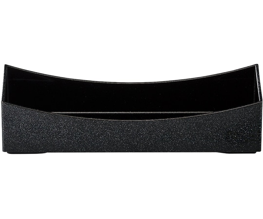 福井クラフト 夢枕長手盛箱用中親アーチ型内外黒銀パール 21015782 1個（ご注文単位1個）【直送品】