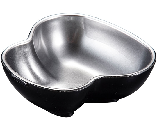 福井クラフト ひょうたん小付 銀透き外黒 23213820 1個（ご注文単位1個）【直送品】