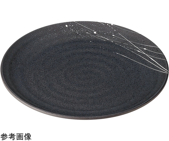 福井クラフト 尺3寸 神龍盛鉢 黒タタキ白乱糸 50023610 1個（ご注文単位1個）【直送品】