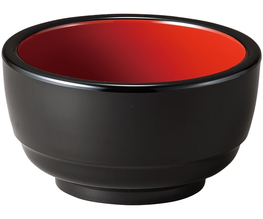 福井クラフト 5.5がんこ深鉢 黒内朱 30048750 1個（ご注文単位1個）【直送品】