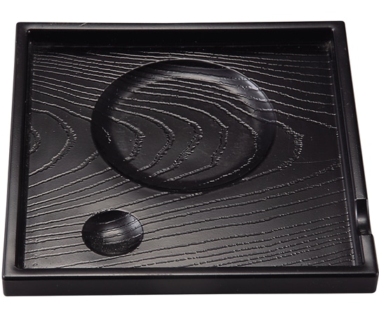 福井クラフト 角茶碗蒸台 黒 75000630 1個（ご注文単位1個）【直送品】