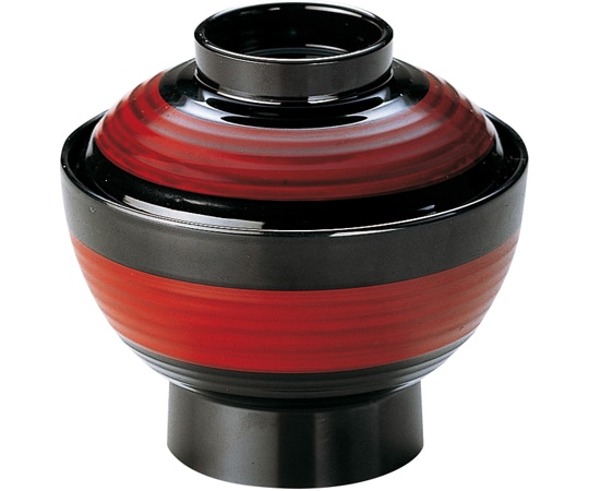 福井クラフト TA3.3寸 平筋小吸物椀 元禄塗分 35000080 1個（ご注文単位1個）【直送品】