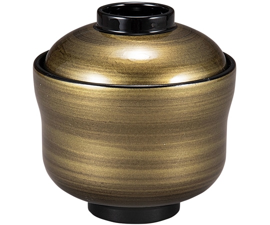 福井クラフト 耐熱佑ひさご小吸椀 菜種油刷毛目内黒 30044420 1個（ご注文単位1個）【直送品】