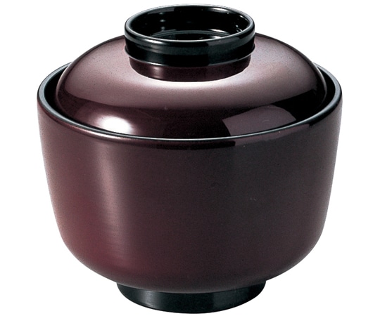 福井クラフト 耐熱忍小吸椀 溜 内黒 12023710 1個（ご注文単位1個）【直送品】