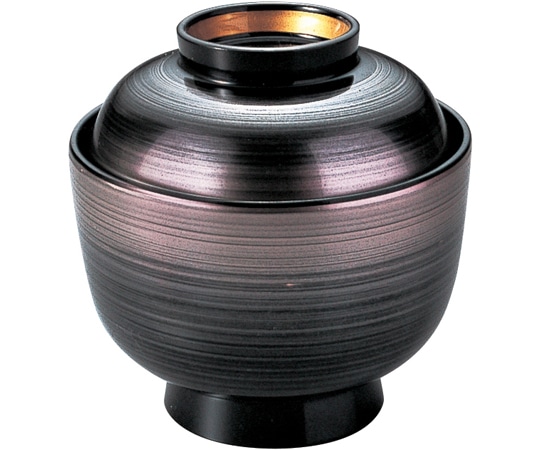 福井クラフト 耐熱一口古代椀 銀カスミ 内黒 12023640 1個（ご注文単位1個）【直送品】