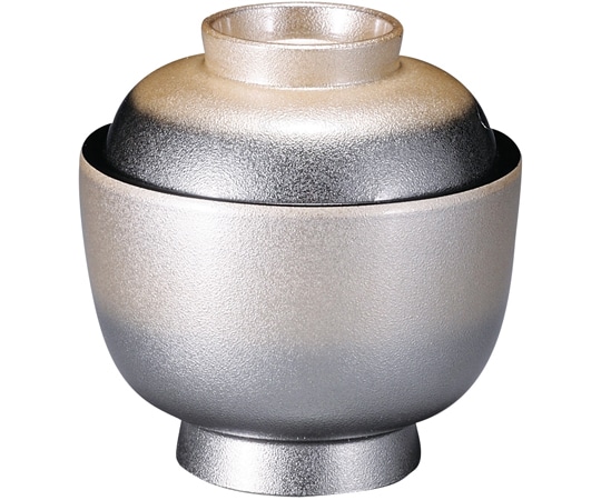 福井クラフト 耐熱一口古代椀 銀彩白ぼかし 内黒 31005860 1個（ご注文単位1個）【直送品】