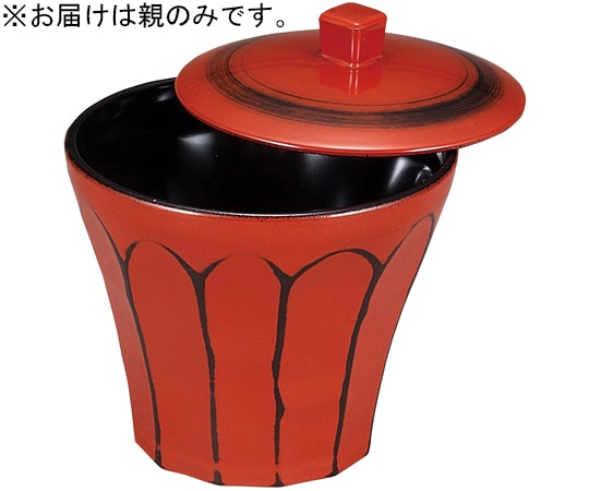 福井クラフト 耐熱2.8寸 荒彫小町カップ 親のみ 根来 内黒 31005372 1個（ご注文単位1個）【直送品】